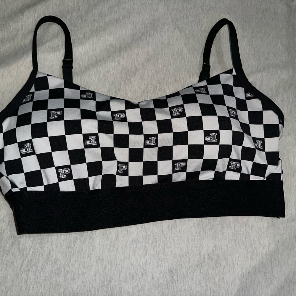 Victoria's Secret Black and White Checkered Bralette